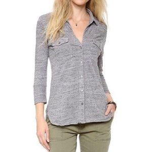 James Perse Melange Button Down